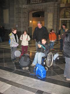 wachten in het station